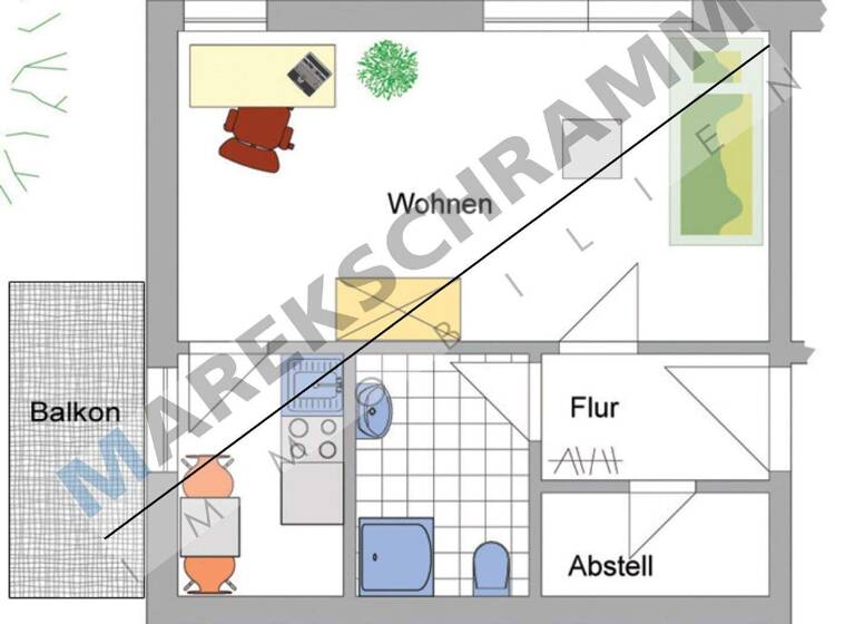 Studio zur Miete 240 € 1 Zimmer 32 m² Ilmenau 98693
