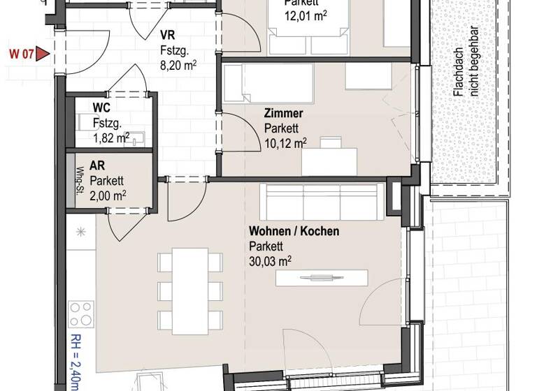 Wohnung zum Kauf provisionsfrei 522.075 € 3 Zimmer 69,6 m² St. Veit 5621