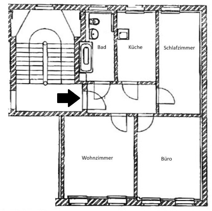 Wohnung zur Miete 550 € 3 Zimmer 64 m²<br/>Wohnfläche 4.<br/>Geschoss 01.12.2024<br/>Verfügbarkeit Schirmerstraße 8 Anger-Crottendorf Leipzig 04318