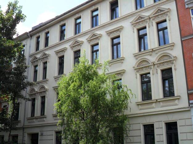 Wohnung zur Miete 769 € 4 Zimmer 81,8 m² 1. Geschoss frei ab 01.06.2026 Biedermannstraße 16 Connewitz Leipzig 04277