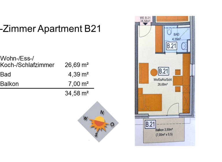 Studio zum Kauf 198.000 € 1 Zimmer 34,6 m² 2. Geschoss Nied Frankfurt am Main 65934