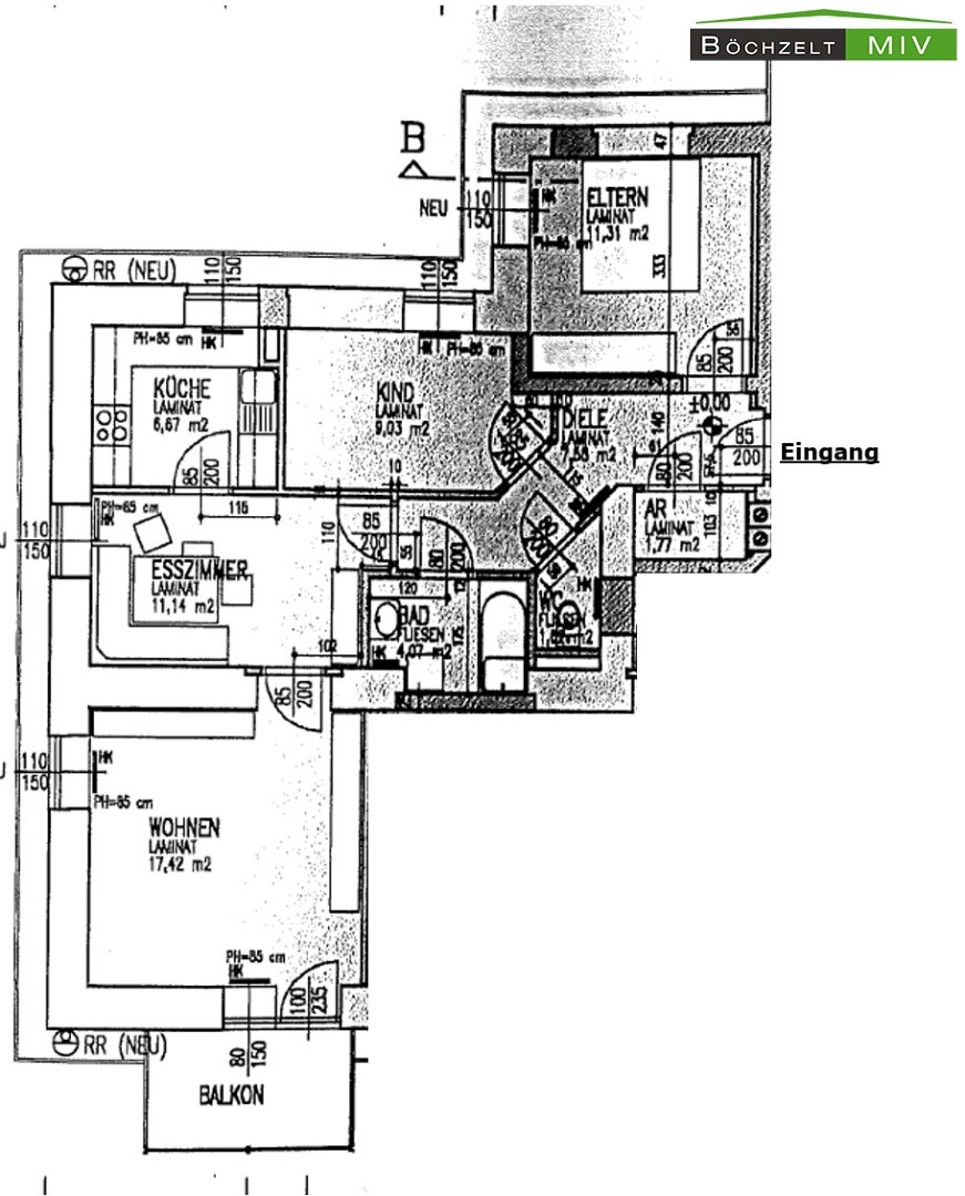 Wohnung zur Miete 348 € 3 Zimmer 70,8 m²<br/>Wohnfläche Fohnsdorf 8753