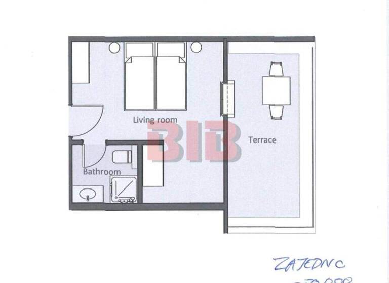 Studio zum Kauf 150.735 € 1 Zimmer 23 m² 2. Geschoss Crikvenica