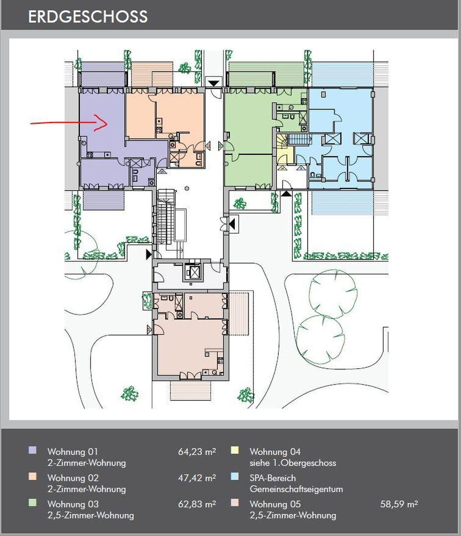 Terrassenwohnung zum Kauf provisionsfrei 319.000 € 2 Zimmer 64,2 m²<br/>Wohnfläche EG<br/>Geschoss Nordstrand 410 Prora Binz-Prora 18609