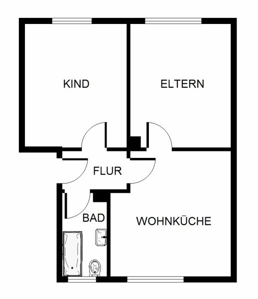 Wohnung zur Miete 459 € 2 Zimmer 52,1 m²<br/>Wohnfläche 1.<br/>Geschoss 08.02.2025<br/>Verfügbarkeit Köttlingerweg 23 Kruppwerke Bochum 44793