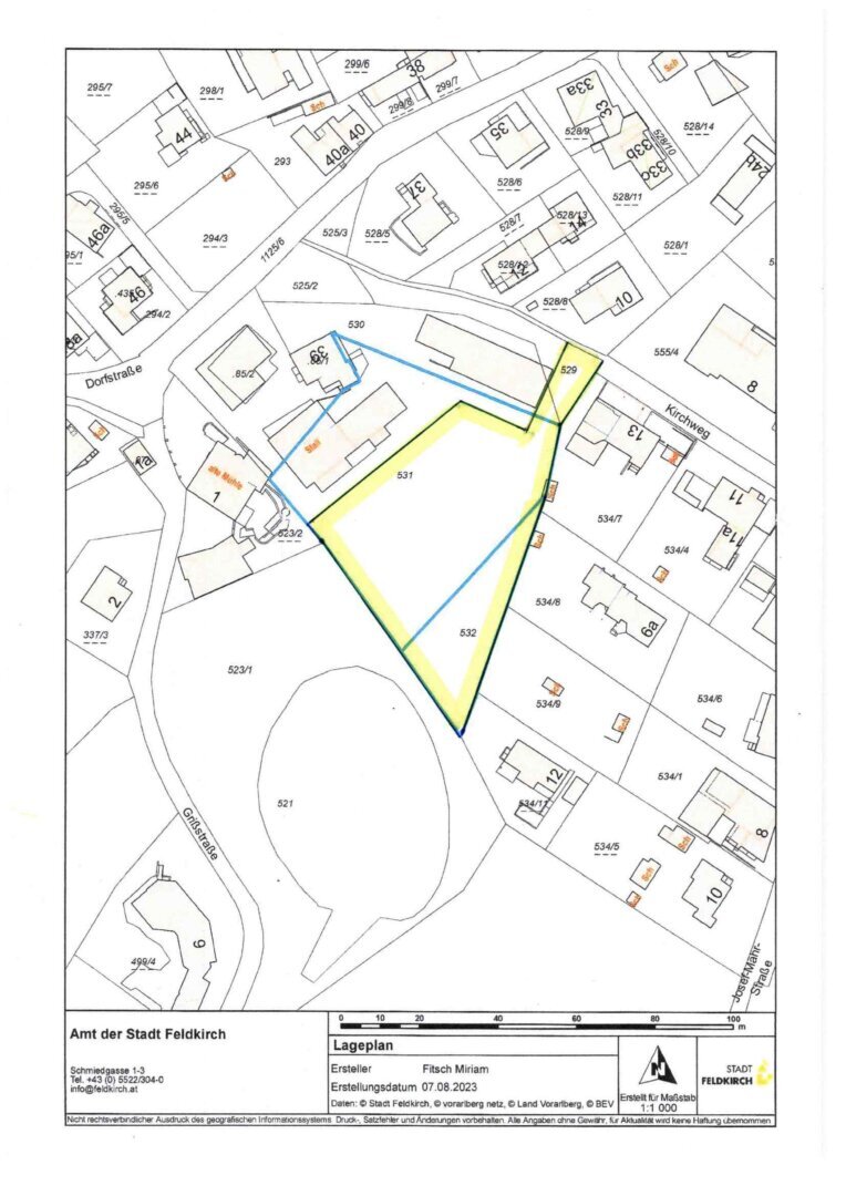 Grundstück zum Kauf 2.945.000 € 3.100 m²<br/>Grundstück Feldkirch 6800