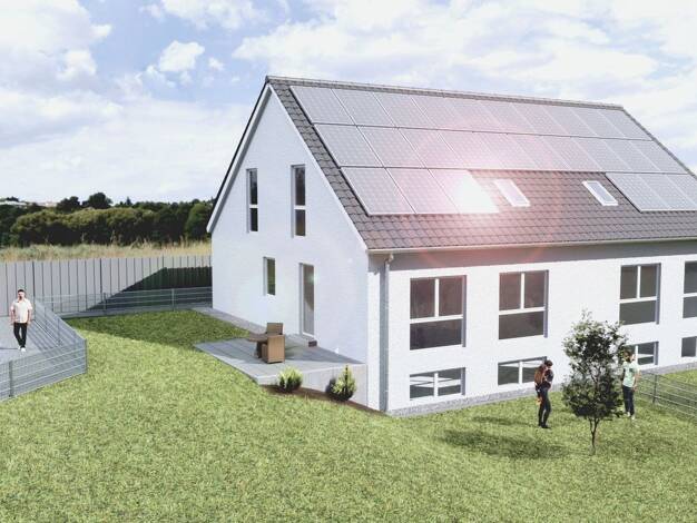 Doppelhaushälfte zum Kauf - Erstbezug provisionsfrei 665.000 € 7 Zimmer 198,7 m² 400 m² Grundstück frei ab 01.03.2027 Plech Plech 91287
