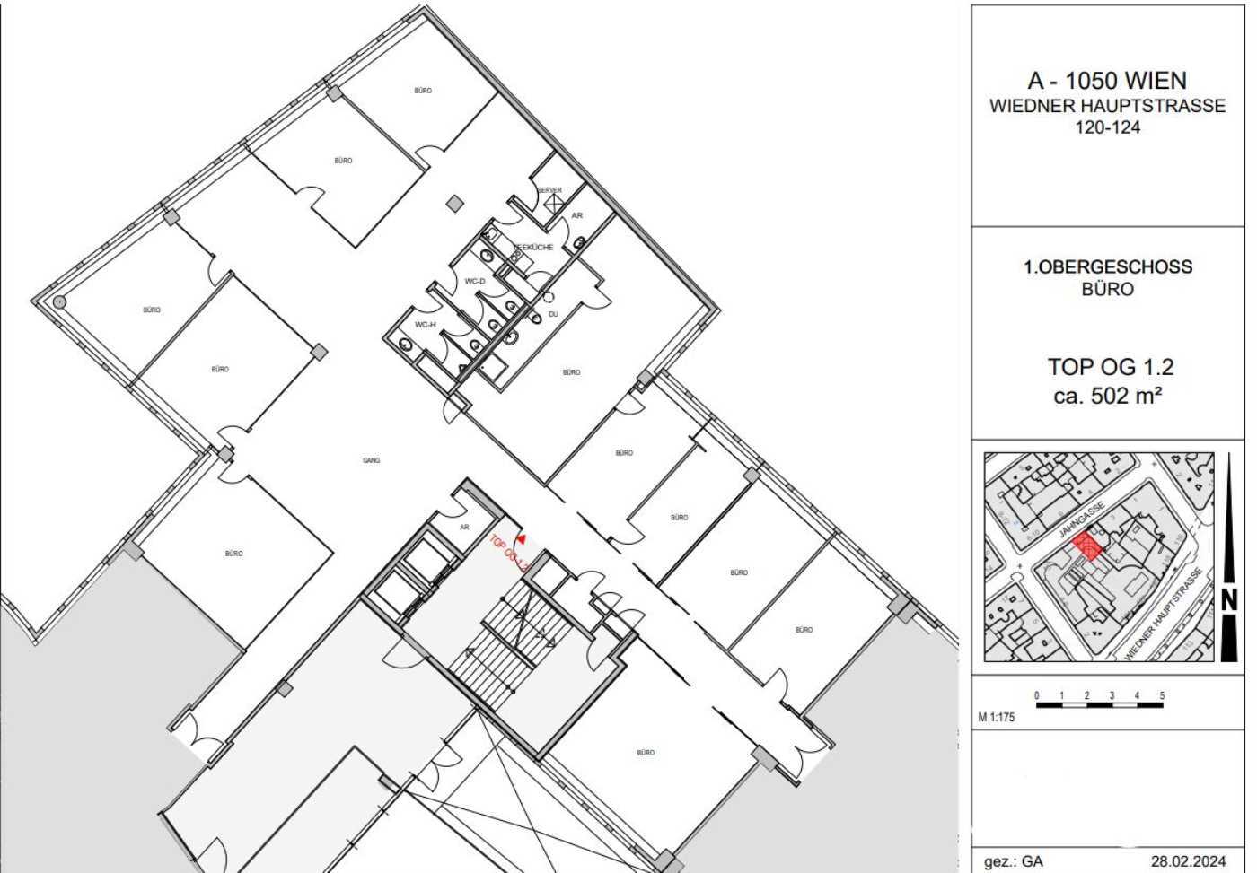 Bürofläche zur Miete 13,50 € 794,3 m²<br/>Bürofläche Wien 1050