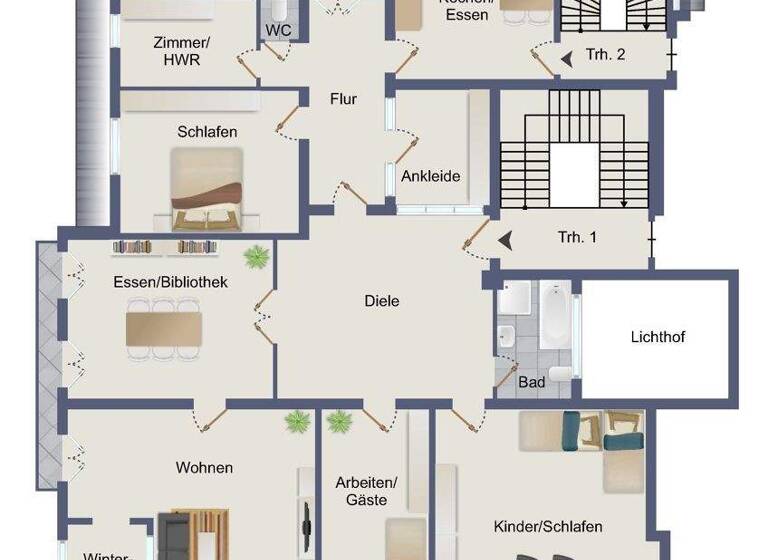 Wohnung zum Kauf 959.000 € 5,5 Zimmer 209 m² 4. Geschoss Altstadt Würzburg 97080