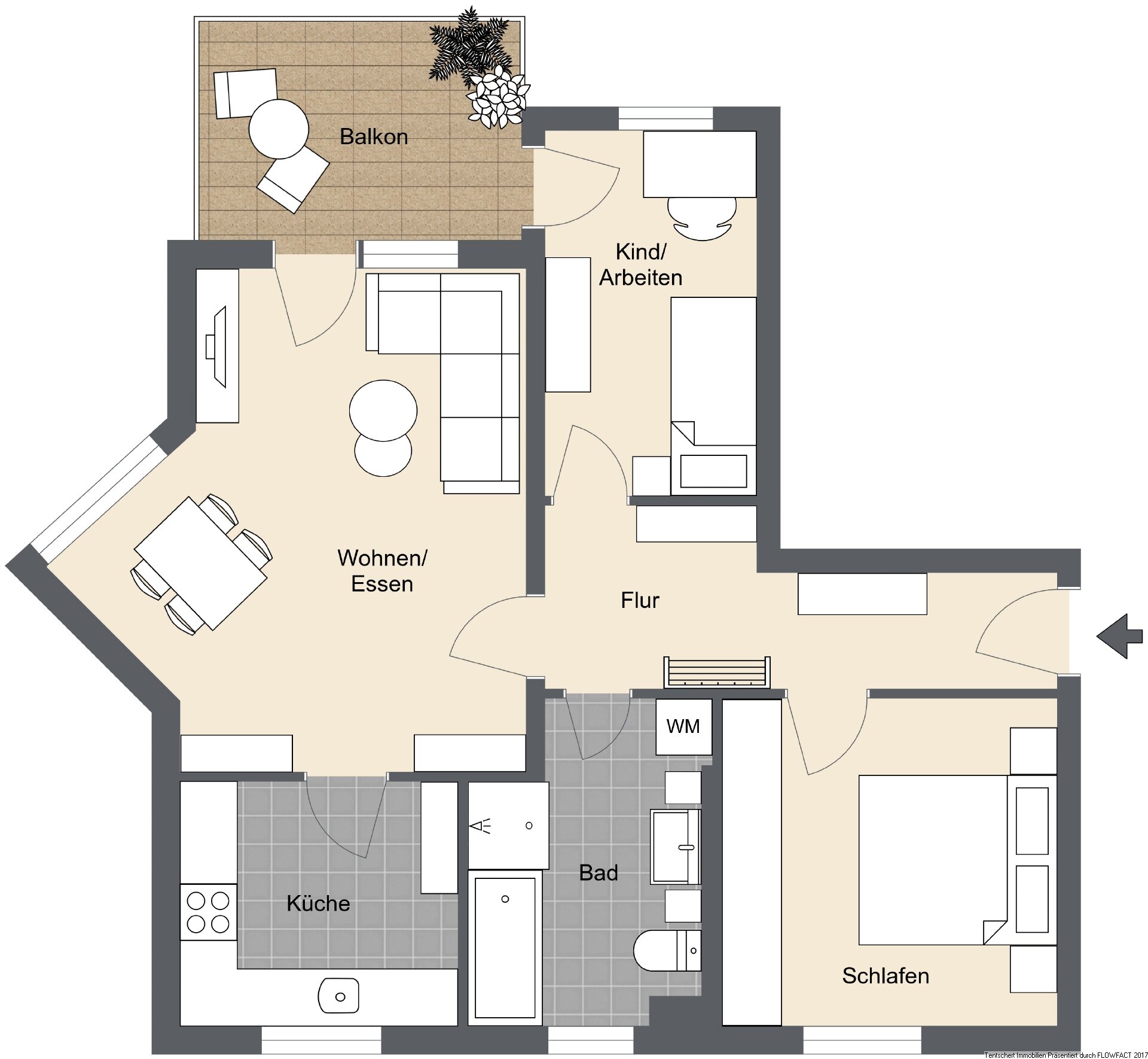 Wohnung zum Kauf 249.000 € 3 Zimmer 73,5 m²<br/>Wohnfläche Oberelchingen Elchingen 89275