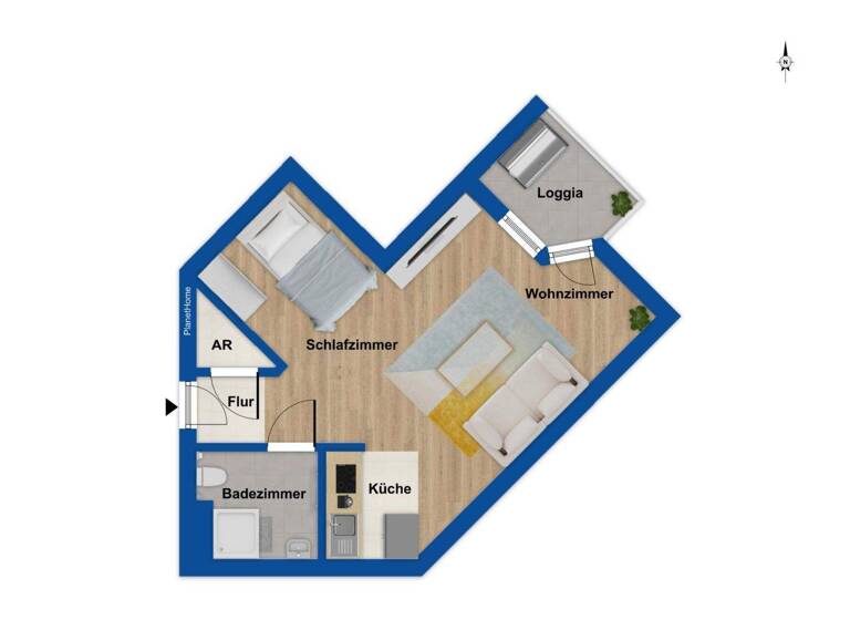 Wohnung zum Kauf 134.000 € 1,5 Zimmer 37 m² 4. Geschoss Bad Wilhelmshöhe Kassel 34131