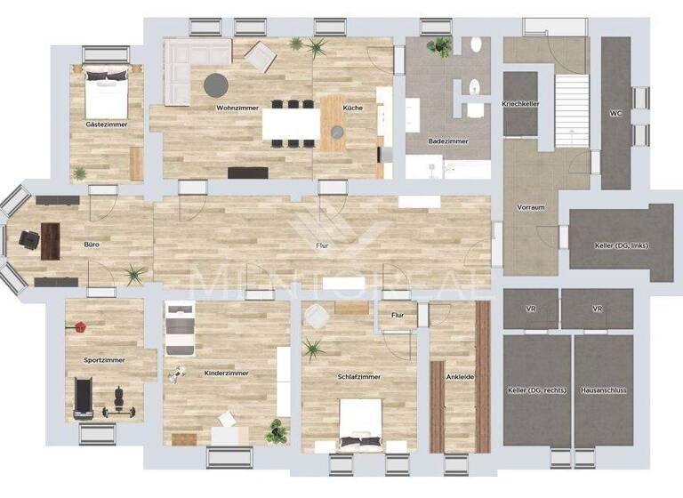 Wohnung zum Kauf 595.000 € 6,5 Zimmer 190 m² Zentrum-West Leipzig 04109
