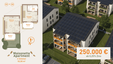 Maisonette zum Kauf - Neubau 250.000 € 2 Zimmer 52,5 m² Werneuchen Werneuchen 16356