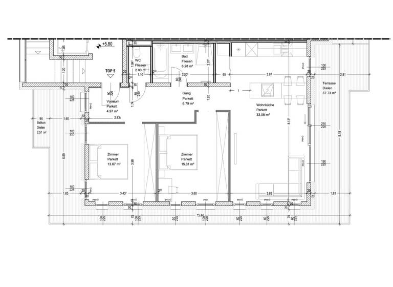 Wohnung zum Kauf - Erstbezug 1.300.000 € 3 Zimmer 82,5 m² 2. Geschoss Wien 1190
