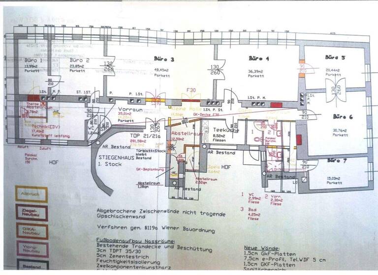 Büro zur Miete 16 € Wien 1090