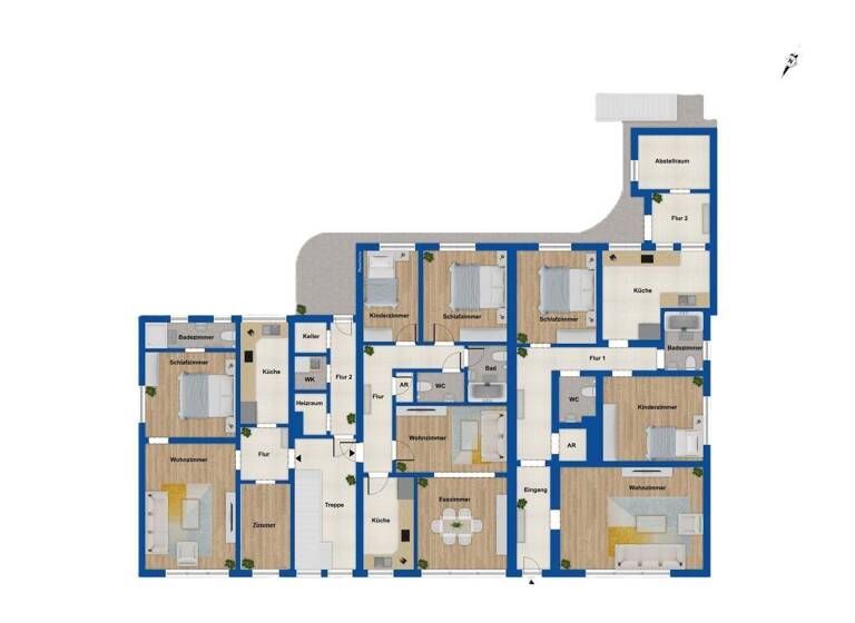 Mehrfamilienhaus zum Kauf als Kapitalanlage geeignet 449.000 € 14 Zimmer 361,7 m² 1.998 m² Grundstück Barskamp Bleckede 21354