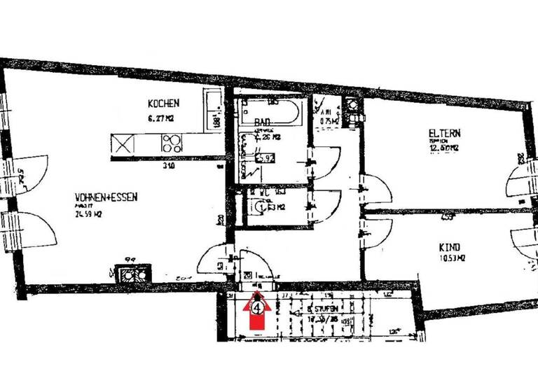 Wohnung zum Kauf 169.000 € 3 Zimmer 68,8 m² 2. Geschoss Reininghausstraße 46 Eggenberg Graz 8020