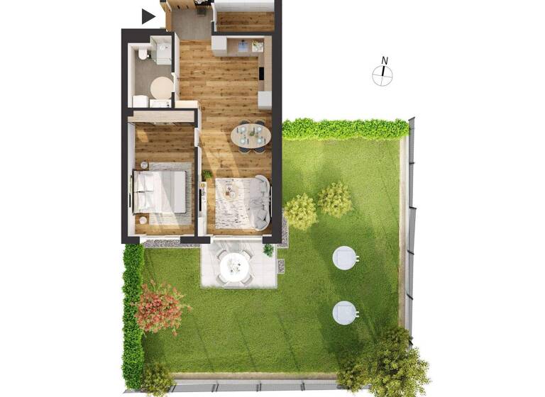 Wohnung zum Kauf - Neubau provisionsfrei 610.000 € 2 Zimmer 60,6 m² EG Alois-Schrott-Straße 18 Arzl Innsbruck 6020