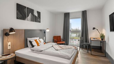 Wohnung zur Miete Wohnen auf Zeit 2.657 € 2 Zimmer 21 m² frei ab sofort Borsigallee Seckbach Frankfurt am Main 60388