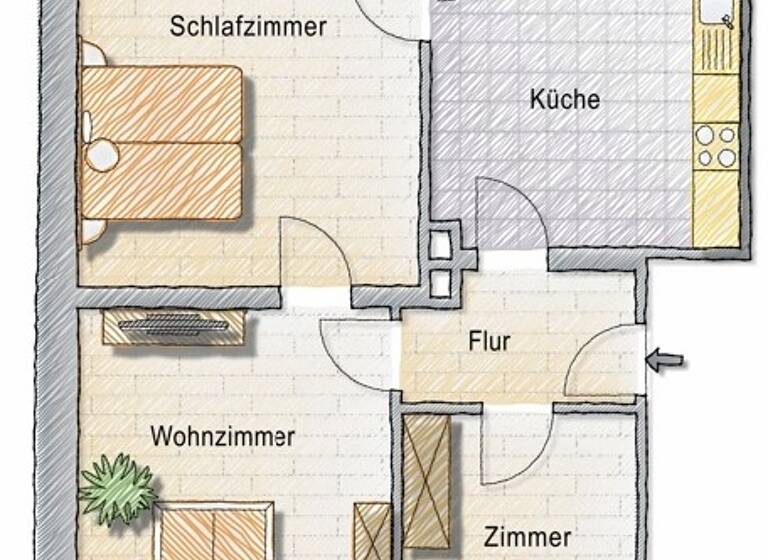 Wohnung zum Kauf provisionsfrei 200.000 € 3 Zimmer 87 m² Geschoss 3/3 Atzenbach Zell im Wiesental 79669