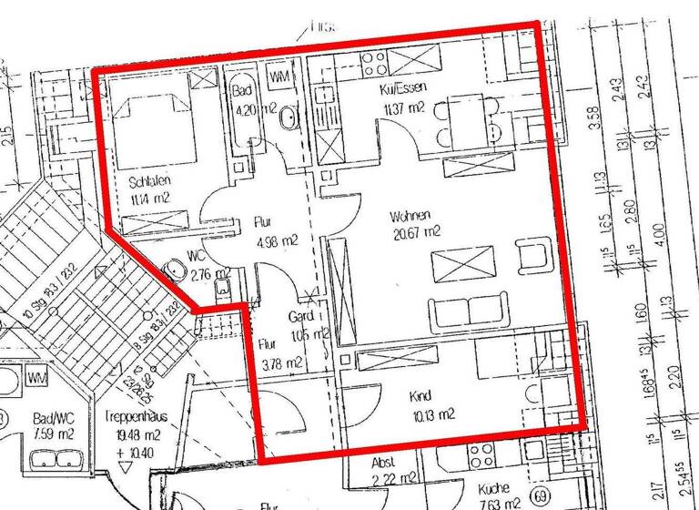 Wohnung zur Miete 335 € 3 Zimmer 67 m² 3. Geschoss Conrad Clauß Straße 20 Hohenstein-Ernstthal 09337