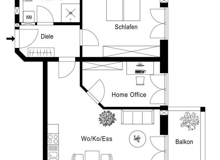 Wohnung zum Kauf provisionsfrei 503.500 € 3 Zimmer 72,4 m² frei ab sofort Bahnhofstraße 23 Mering 86415