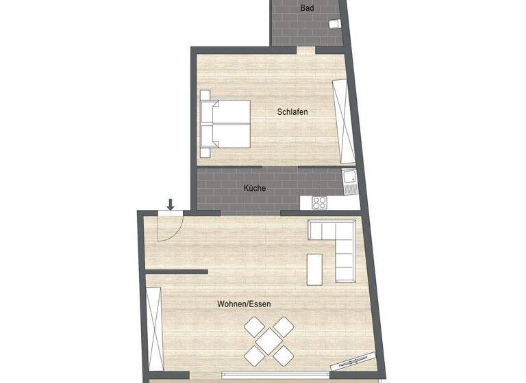 Wohnung zum Kauf 210.000 € 2 Zimmer 60 m² 1. Geschoss Gladbach Bergisch Gladbach 51465