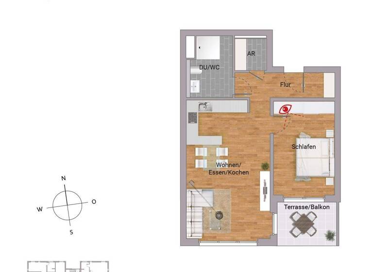 Wohnung zum Kauf - Erstbezug provisionsfrei 299.900 € 2 Zimmer 64,4 m² 1. Geschoss Adolf-Reichwein-Straße 15 Niederrodenbach Rodenbach 63517