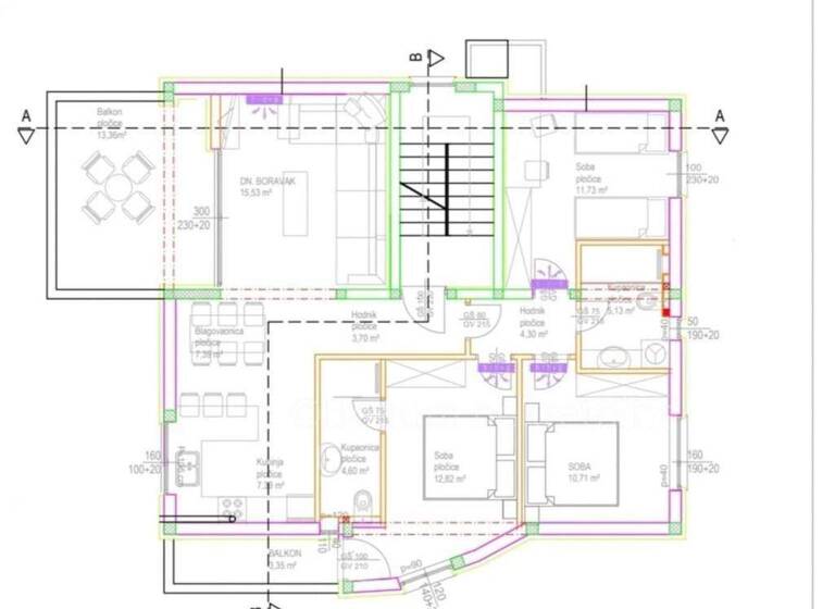 Wohnung zum Kauf 350.000 € 4 Zimmer 83 m² 2. Geschoss Okrug Gornji, Okrug Okrug