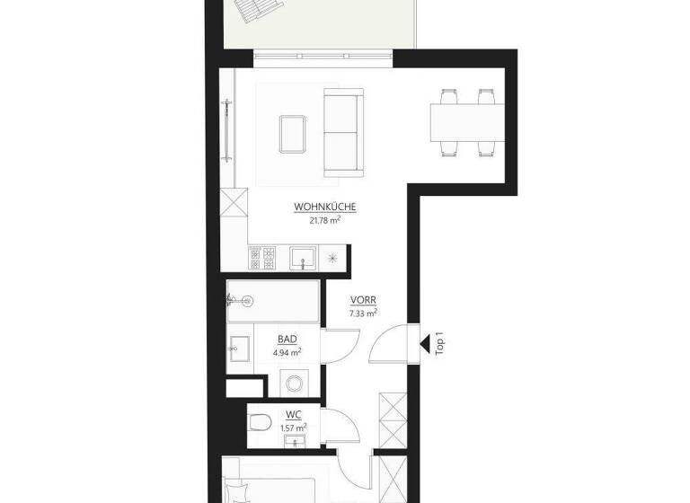 Wohnung zum Kauf 237.000 € 2 Zimmer 46,2 m² Wien 1100