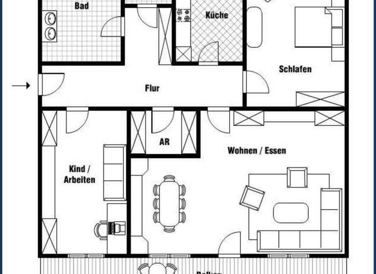 Wohnung zum Kauf 159.000 € 3 Zimmer 78,7 m² 2. Geschoss Bahnhofstr. 41 Schwabach 91126