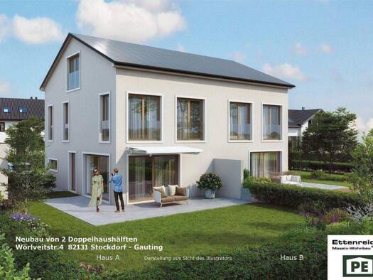 Doppelhaushälfte zum Kauf provisionsfrei 1.439.000 € 6 Zimmer 141 m² 298 m² Grundstück Wörlveitstraße 4 Stockdorf Gauting 82131
