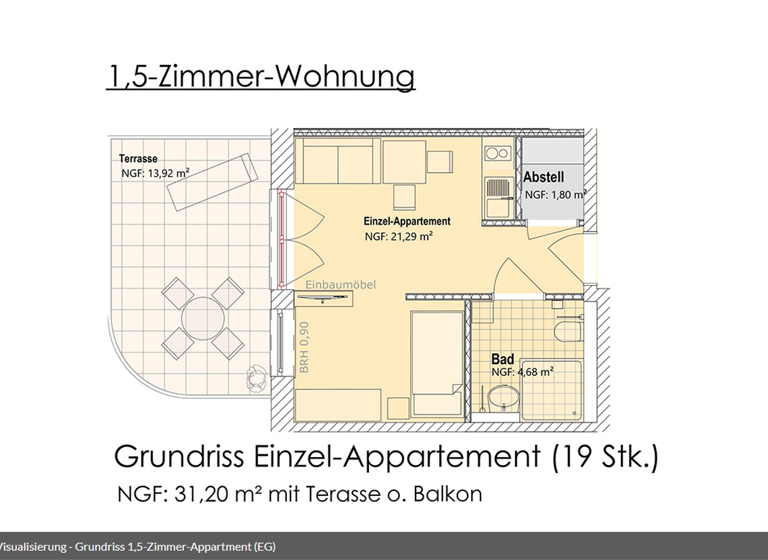 Studio zur Miete 315 € 1 Zimmer 31,5 m² EG Ebersbach Ebersbach-Neugersdorf 02730