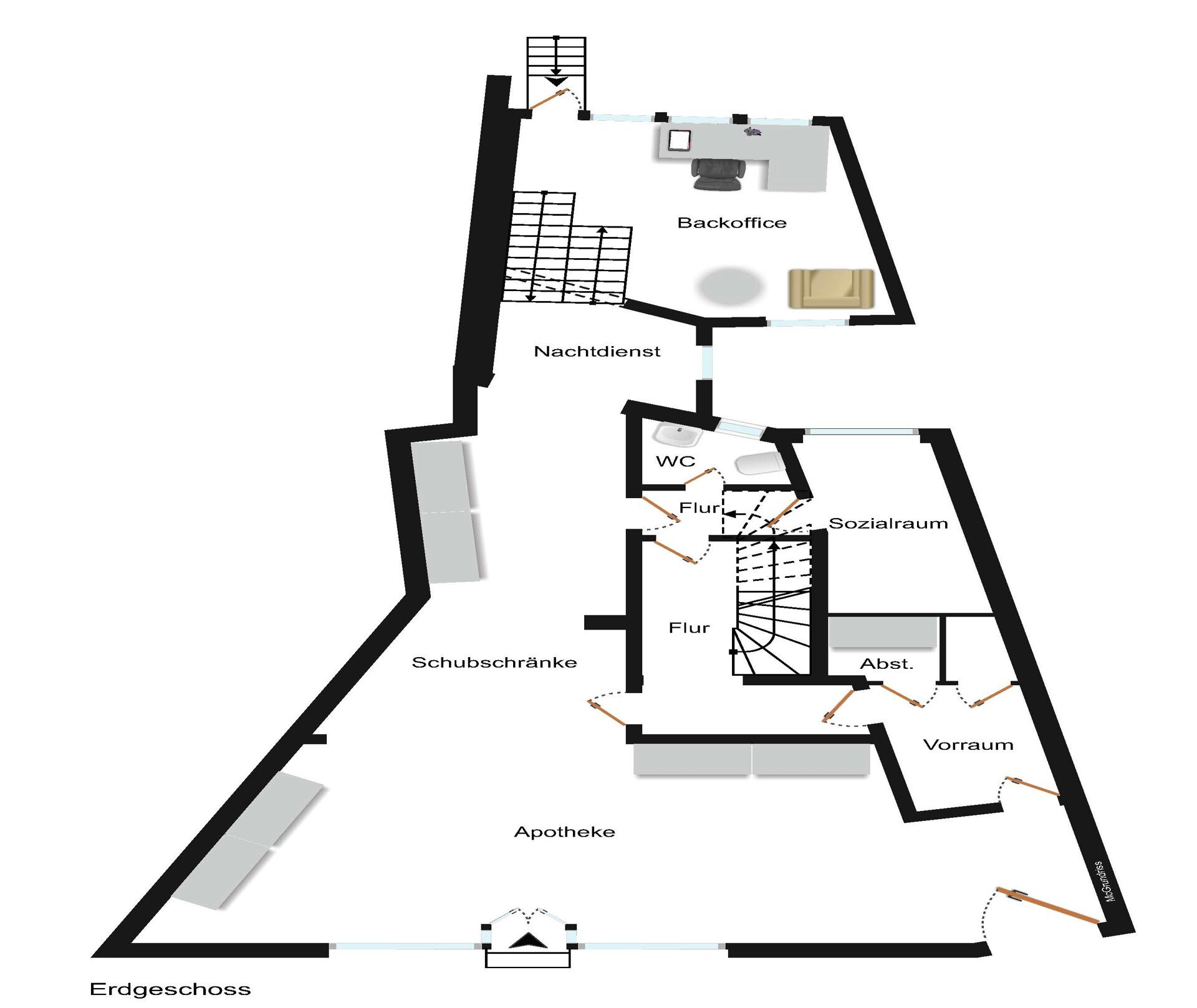 Laden zur Miete 2.995 € 8 Zimmer 80 m²<br/>Verkaufsfläche ab 40 m²<br/>Teilbarkeit Wiesbadener Straße 10 Idstein Idstein 65510