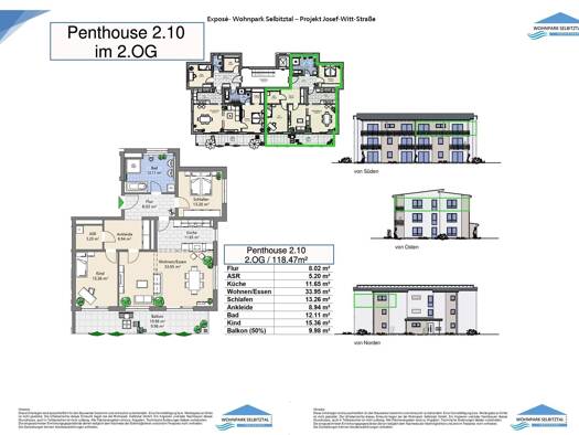 Penthouse zum Kauf 456.109 € 3 Zimmer 118,5 m² frei ab sofort Selbitz 95152