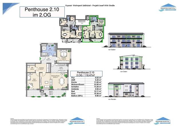 Penthouse zum Kauf 456.109 € 3 Zimmer 118,5 m² frei ab sofort Selbitz Selbitz 95152