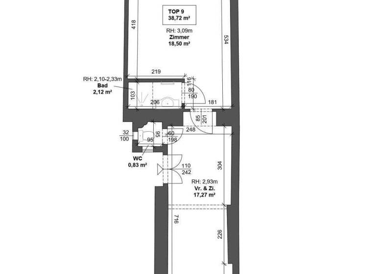 Studio zum Kauf 235.000 € 1 Zimmer 38,7 m² 3. Geschoss Wien 1090