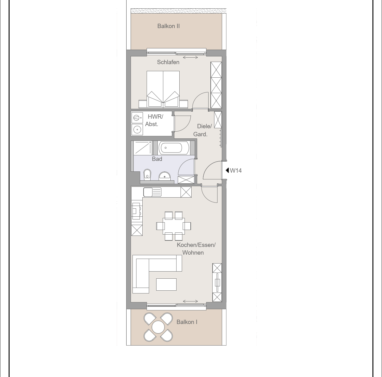 Wohnung zur Miete 973 € 2 Zimmer 73,6 m²<br/>Wohnfläche 2.<br/>Geschoss Erzgebirgstrasse 12/14 Niederndirf Waldkraiburg 84478