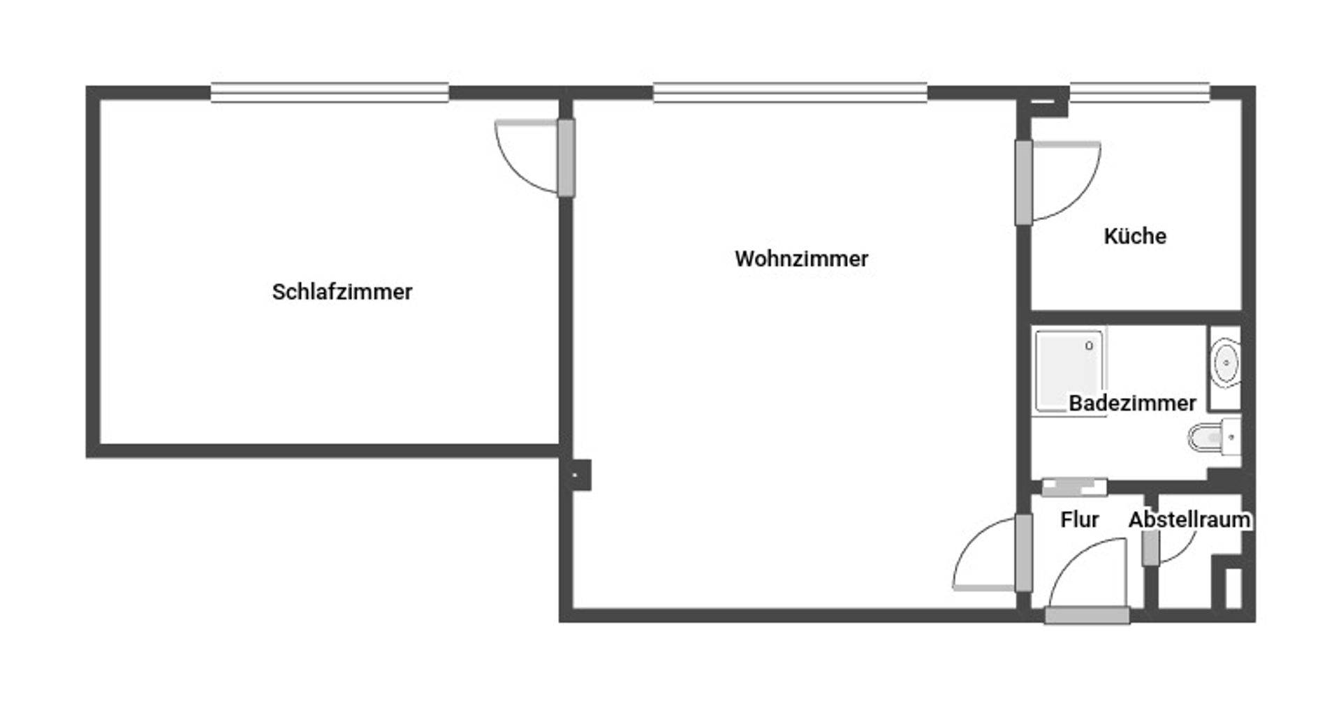 Wohnung zum Kauf 98.000 € 2 Zimmer 49,7 m²<br/>Wohnfläche 3.<br/>Geschoss Altstadt - Mitte Oberhausen 46045