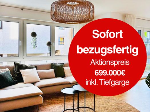Wohnung zum Kauf - Erstbezug provisionsfrei 699.000 € 4 Zimmer 103 m² 1. Geschoss frei ab sofort Hohfeder Straße Gärten b Wöhrd Nürnberg 90489