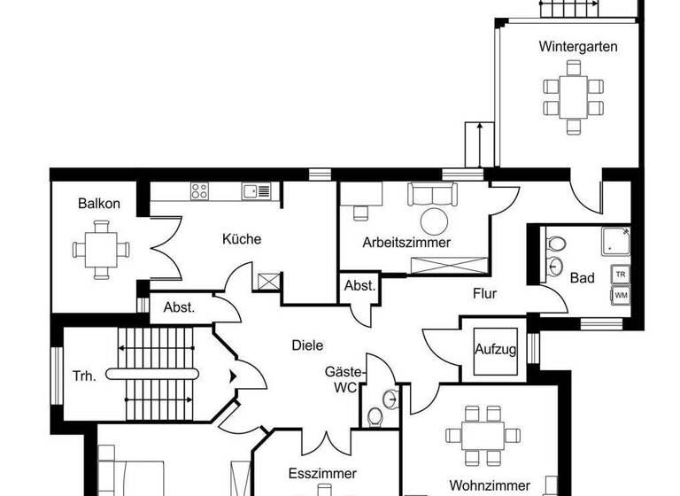 Wohnung zum Kauf 1.088.000 € 4 Zimmer 160 m² St. Jürgen Lübeck 23564
