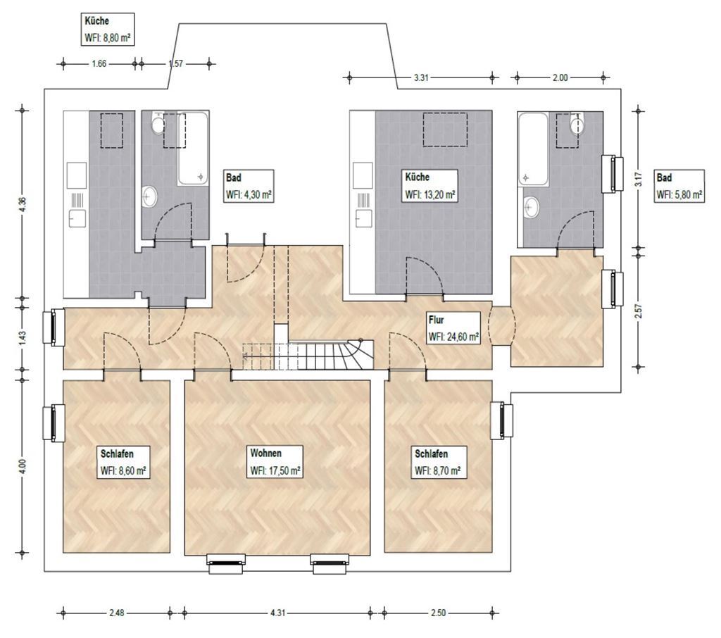 Maisonette zur Miete 638 € 5 Zimmer 116,5 m²<br/>Wohnfläche 2.<br/>Geschoss ab sofort<br/>Verfügbarkeit Harthauer Straße 34 Harthau 450 Chemnitz 09125