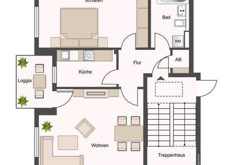 Wohnung zum Kauf 279.000 € 2 Zimmer 55,2 m² Osdorf Hamburg 22549