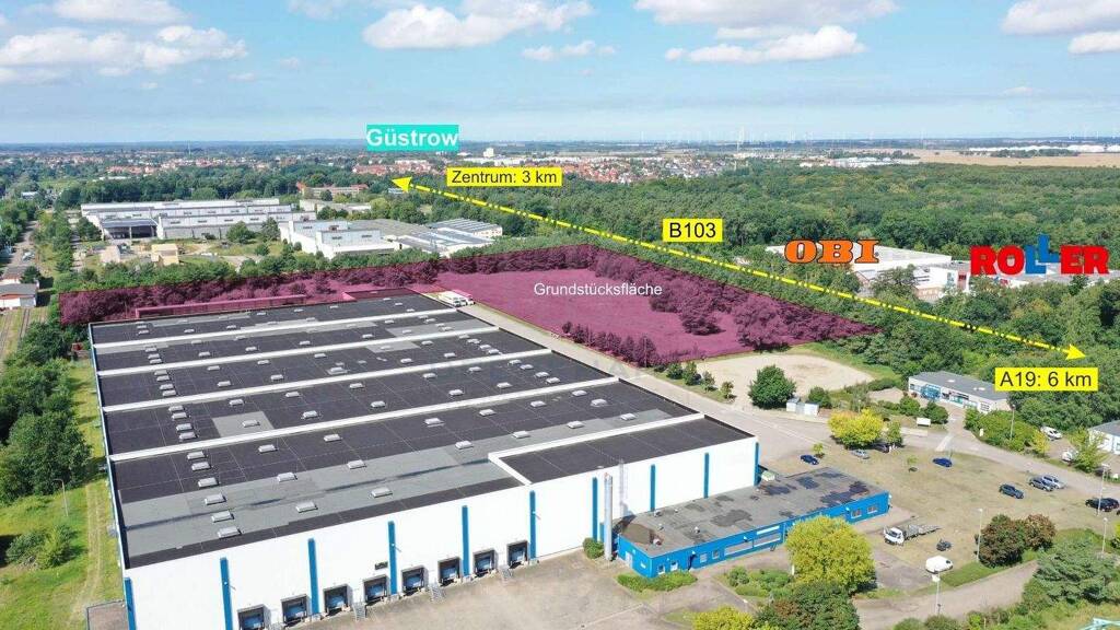 Lagerhalle zur Miete - Erstbezug 15.000 m² Lagerfläche Güstrow 18273