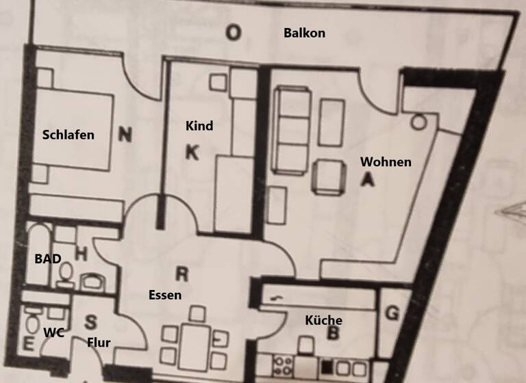 Wohnung zur Miete 960 € 3,5 Zimmer 88 m² 8. Geschoss frei ab sofort Alterlangen Erlangen 91056