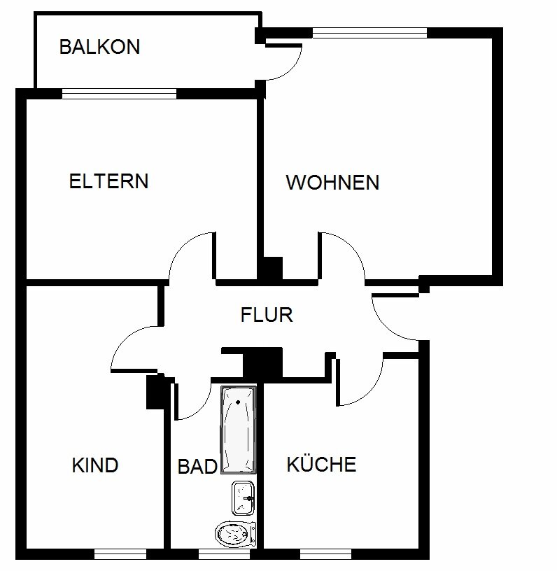 Wohnung zur Miete 439 € 3 Zimmer 66,7 m²<br/>Wohnfläche 1.<br/>Geschoss Wiebringhausstraße 29 Hassel Gelsenkirchen 45896