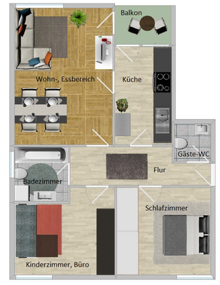 Wohnung zum Kauf provisionsfrei 200.000 € 3 Zimmer 70 m²<br/>Wohnfläche ab sofort<br/>Verfügbarkeit Klötzlmüllerstraße West Landshut 84034