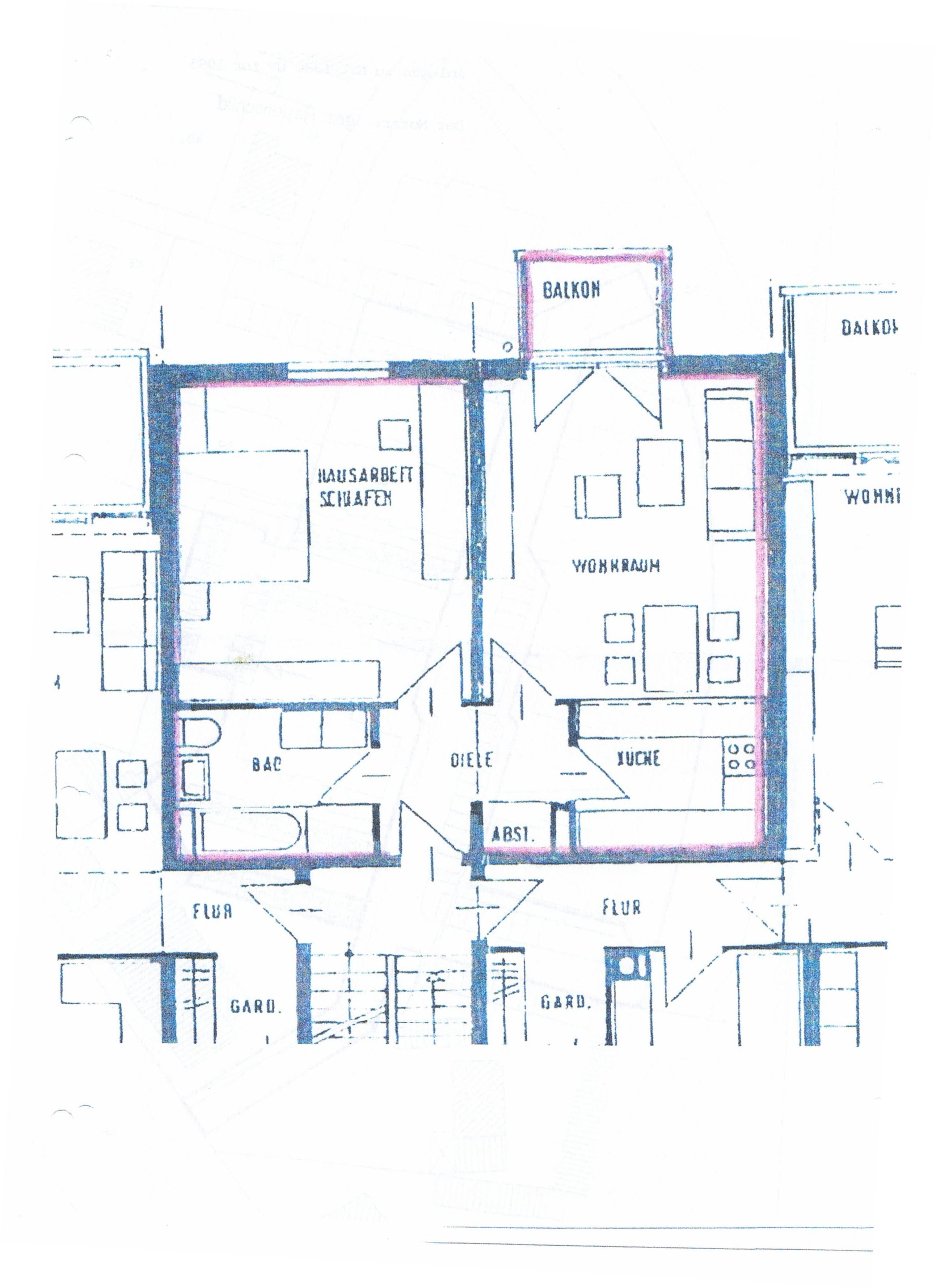 Wohnung zur Miete 500 € 2 Zimmer 58 m²<br/>Wohnfläche 1.<br/>Geschoss Schwedenschanze Wolfenbüttel 38302