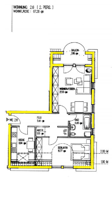 Studio zur Miete 590 € 2 Zimmer 67,9 m² 2. Geschoss frei ab 01.01.2025 Olmerich 15b Plaidt 56637