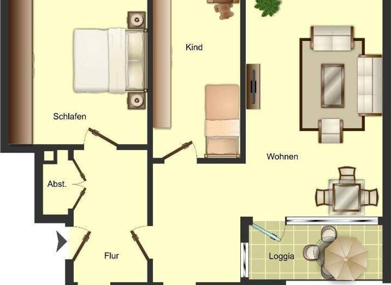 Wohnung zur Miete 933 € 3 Zimmer 73,7 m² 3. Geschoss Brandenburger Allee 20 Monheim 40789
